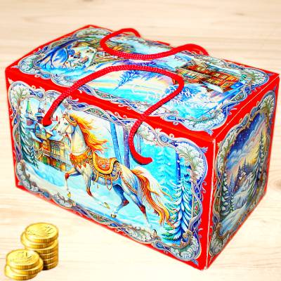 Экономный сладкий новогодний подарок весом 1000 грамм в Чашниково