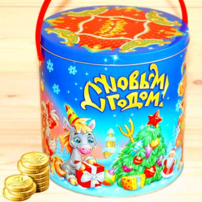 Недорогой детский новогодний подарок 1000 грамм в Чашниково