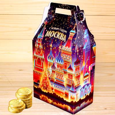 Экономный сладкий новогодний подарок весом 1000 грамм в Чашниково