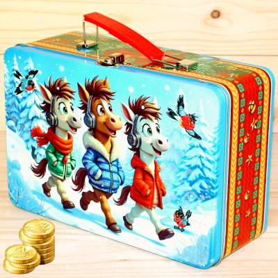 Недорогой подарок в жестяной упаковке на Новый Год 2026 в Чашниково