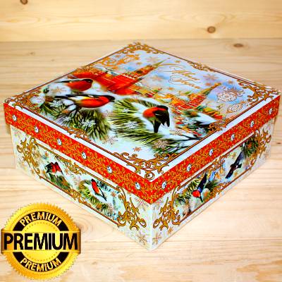 Сладкий новогодний премиум подарок в картоне 2026 года в Чашниково