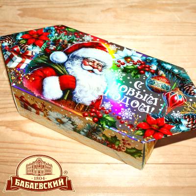 Сладкий новогодний подарок Бабаевский в картонной упаковке в Чашниково