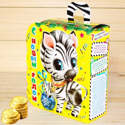 Сладкий новогодний подарок детям с символом 2026 года в Чашниково