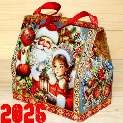 Подарок от Деда Мороза со сладостями детям на Новый Год 2026 в Чашниково