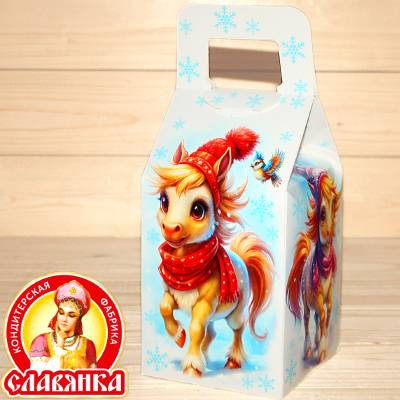 Детский новогодний подарок в картонной упаковке от Славянки в Чашниково