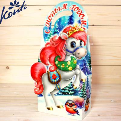 Сладкий новогодний подарок от Конти в картонной упаковке в Чашниково