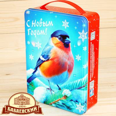 Сладкий новогодний подарок к жестяном кейсе Бабаевский в Чашниково