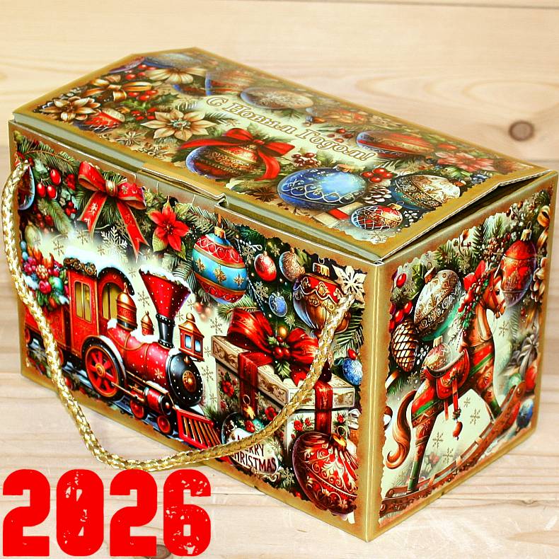 Подарок от Деда Мороза со сладостями детям на Новый Год 2026 в Чашниково